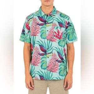 Hurley Rincon Floral Short Sleeve Button Up Shirt New WithTags Small Hawaiian